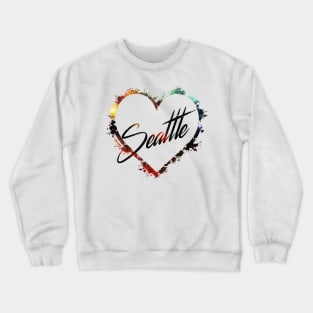 I Love Seattle Crewneck Sweatshirt